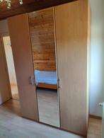 Kleerkast met draaideuren en spiegel, Huis en Inrichting, Kasten | Kleerkasten, Ophalen, Gebruikt, 100 tot 150 cm, 200 cm of meer