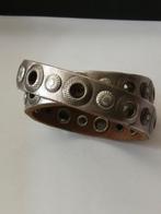 Bracelet dames double tour cuir taupe. Livraison gratuite, Ophalen of Verzenden, Zo goed als nieuw, Leer