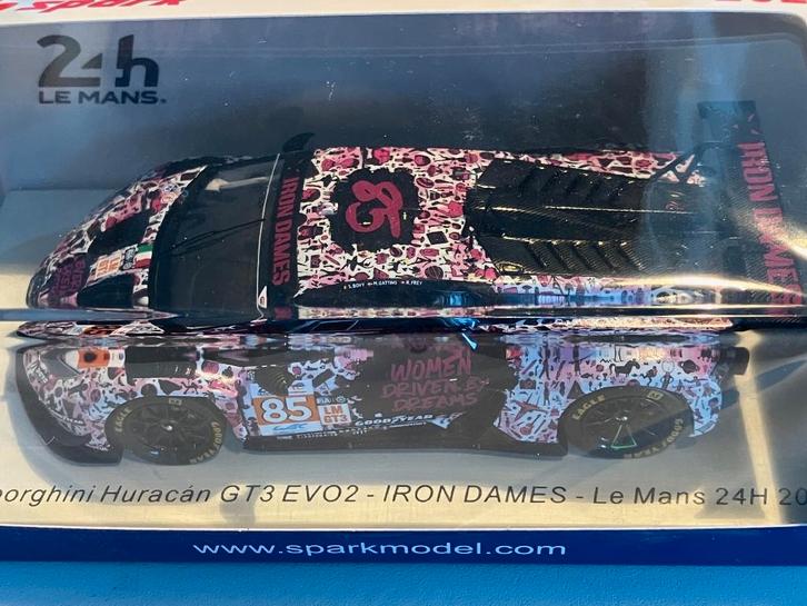 Spark Lamborghini Huracan GT3 Evo2 - Iron Dames LM 2024, Hobby en Vrije tijd, Modelauto's | 1:43, Nieuw, Auto, Overige merken