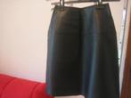 Blauwe lederen rok m 40/ Nieuw, Kleding | Dames, Ophalen of Verzenden, Nieuw