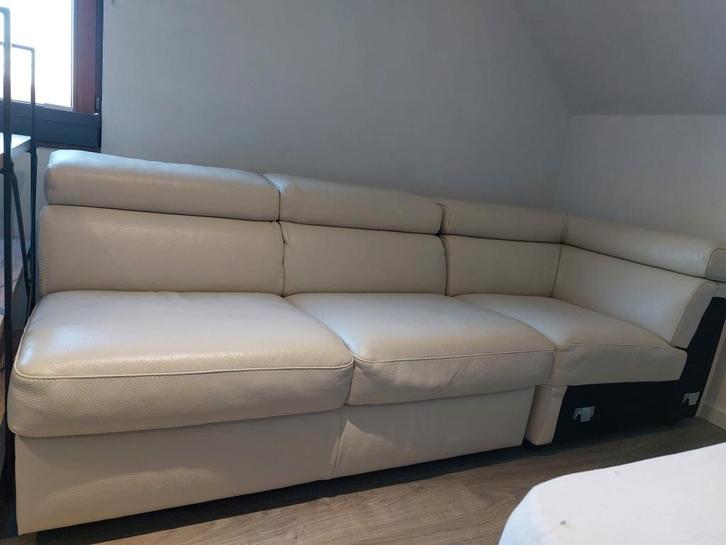 Stuk van zetel, gratis op te halen, perfecte staat, Huis en Inrichting, Fauteuils, Nieuw, Leer, 125 cm of meer, 75 tot 100 cm