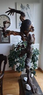 houten beeld spring in the air, Antiek en Kunst, Ophalen