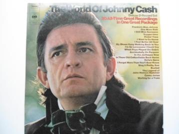 Johnny Cash – The World Of Johnny Cash mint dubbel lp 1970, Cd's en Dvd's, Ophalen of Verzenden, Zo goed als nieuw