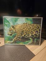 diamond painting-set met luipaardthema. , Hobby en Vrije tijd, Knutselen, Ophalen of Verzenden