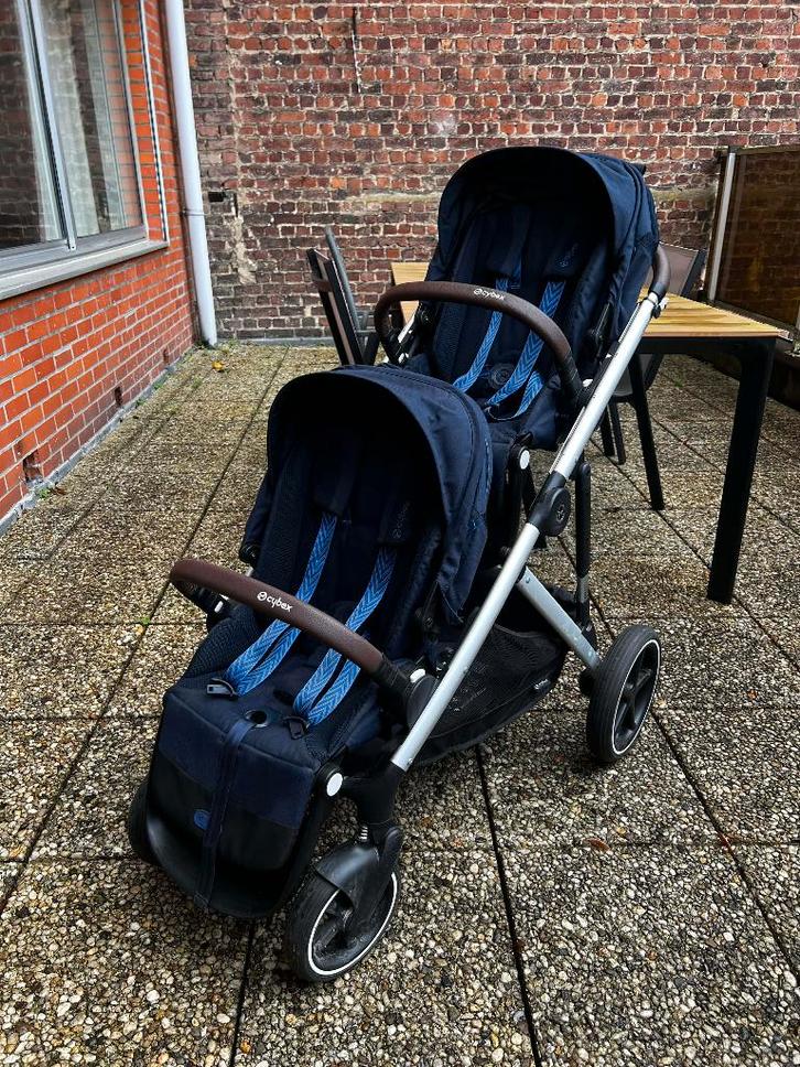 Poussette double Cybex Gazelle S entièrement équipée, Enfants & Bébés, Jumeaux & Naissances multiples, Comme neuf, Poussette ou Buggy
