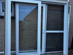 Te koop: Schuifdeur (dubbel glas) + vliegenraam + rolluik, Bricolage & Construction, Comme neuf, Enlèvement, Vitre comprise, 225 cm ou plus