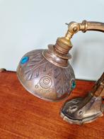 Art Nouveau bronzen bureaulamp, jaren 1900-10, Ophalen of Verzenden
