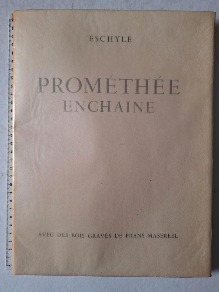Eschyle Promethee Enchaine 7 houtsnedes Frans Masereel 1946, Boeken, Kunst en Cultuur | Beeldend, Ophalen of Verzenden