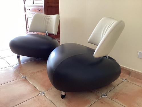 Leolux Pallone set 2 stuks(Topstaat), Huis en Inrichting, Zetels | Zetels, Zo goed als nieuw, Leer, Ophalen