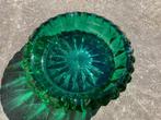 MOOIE GROENE VINTAGE GLAZEN ASBAK, Antiek en Kunst, Ophalen of Verzenden
