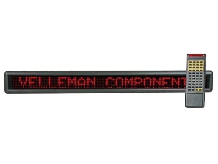 AFFICHEUR LED Programmabe VELLEMAN texte défilant, Hobby & Loisirs créatifs, Composants électroniques, Comme neuf, Enlèvement