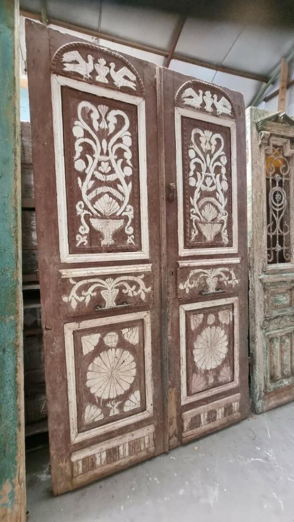 ANTIEKE DUBBELE DEUR 146X251 CM, Antiek en Kunst, Antiek | Woonaccessoires, Ophalen of Verzenden