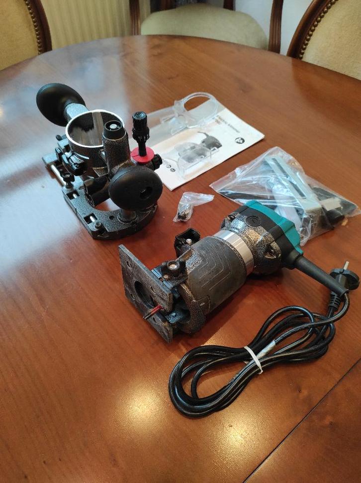 VEVOR 710 W houtsnijmachine voor router, 33000 tpm, Doe-het-zelf en Bouw, Schaafmachines, Gebruikt, Elektrisch, Ophalen of Verzenden