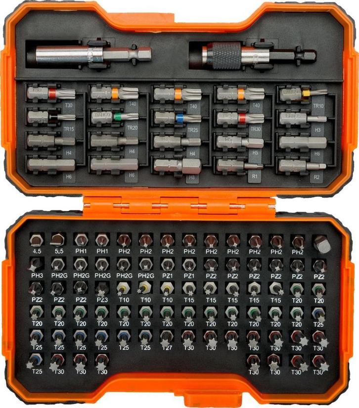Bahco 59/S100BC 100-delige bitset in box ( NIEUW ), Doe-het-zelf en Bouw, Gereedschap | Boormachines, Nieuw, Ophalen of Verzenden