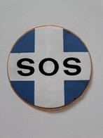 Vintage Sticker - SOS - Priester bij levensgevaar, Auto of Motor, Ophalen of Verzenden, Zo goed als nieuw