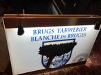 Enseigne néon double face Bière de blé de Bruges, Collections, Panneau, Plaque ou Plaquette publicitaire, Autres marques, Enlèvement