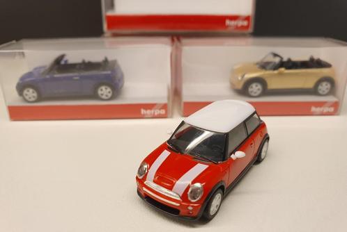 Mini's cabrio's & Cooper Herpa 1/87 trio, Hobby en Vrije tijd, Modelauto's | 1:87, Nieuw, Auto, Herpa, Ophalen