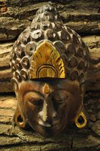 masque bouddha 50 cm en bois d albesia, Huis en Inrichting, Ophalen of Verzenden, Nieuw