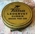 OUD VOL BLIK TANA LEDERVET GRAISSE POUR CUIR, Verzamelen, Blikken, Ophalen of Verzenden