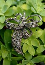 Antieke, grote, zilveren broche, Ophalen of Verzenden, Zo goed als nieuw, Zilver, Zilver