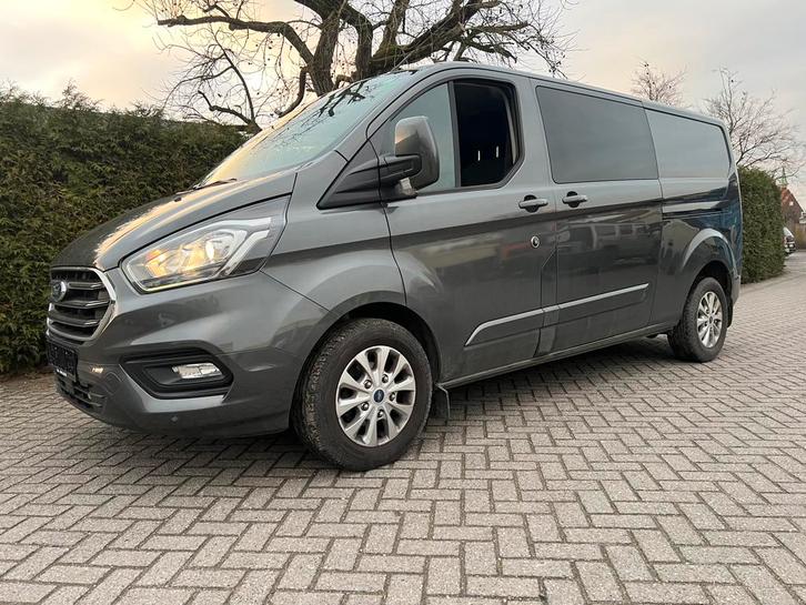 Ford transit custom automaat, dubbel cabine, Auto's, Bestelwagens en Lichte vracht, Bedrijf, Trekhaak, Ford, Automaat, Ophalen