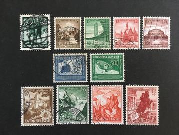 Serie postzegels Duitse rijk uitgave 1938