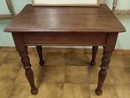 Kleine eikenhouten tafel, Ophalen, Zo goed als nieuw, Rechthoekig, Hout