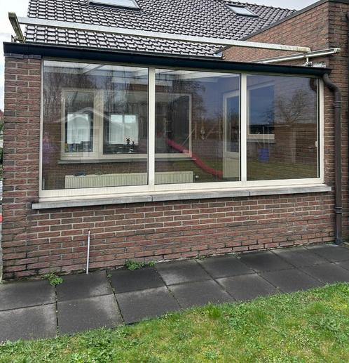 Aluminium ramen veranda + deur, Tuin en Terras, Overkappingen, Gebruikt, Veranda, Ophalen