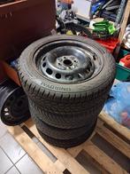 Pneus hiver montés 185/55/15 4X100, Autos : Pièces & Accessoires, Pneus & Jantes, 15 pouces, Pneus hiver, Véhicule de tourisme