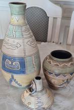 vazen set 3 st. inca collection, Huis en Inrichting, Woonaccessoires | Vazen, Ophalen, Gebruikt, Overige kleuren, Aardewerk of Porselein