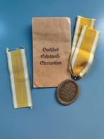 Médaille Allemande WW2 Construction du mur avec son sachet, Ophalen of Verzenden