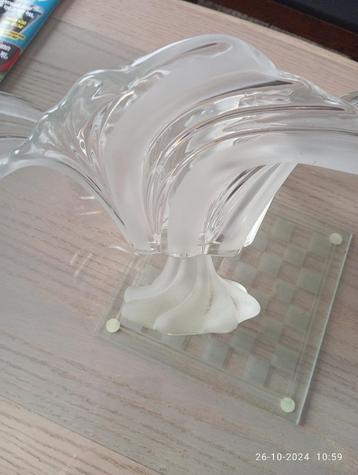 sierstuk decoratie schaal in glas  vintage kristal MIKASA  beschikbaar voor biedingen