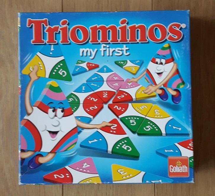 Triominos junior - my first triominos Goliath, Hobby en Vrije tijd, Gezelschapsspellen | Overige, Gebruikt, Ophalen of Verzenden