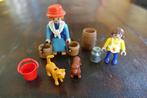 Playmobil : melkboerin , poes en hond ,..., Kinderen en Baby's, Speelgoed | Playmobil, Ophalen of Verzenden, Zo goed als nieuw