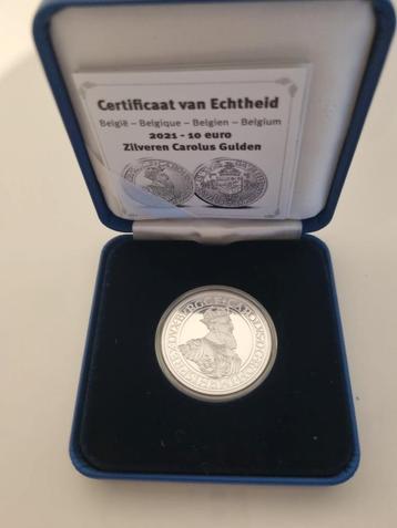 10 euro zilver België 2021 proof, Postzegels en Munten, Munten | Europa | Euromunten, Ophalen of Verzenden, België, 10 euro, Zilver