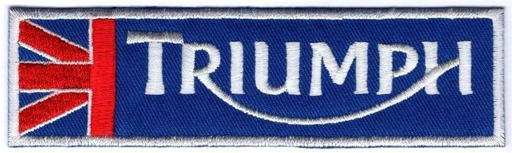 Triumph stoffen opstrijk patch embleem #3, Motoren, Accessoires | Overige, Nieuw, Verzenden