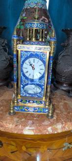 Chinese cloisonee klok,h 37 cm,Functioneel,, Ophalen