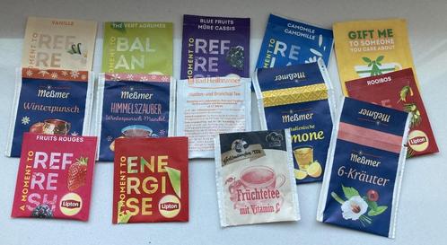 41 sachets de thé différents (2 scans), Hobby & Loisirs créatifs, Sachets de thé, Sachet(s) de thé, Enlèvement ou Envoi