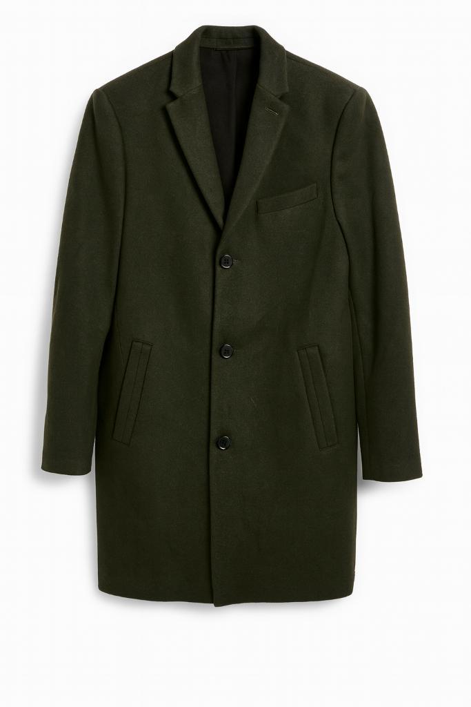 Klassieke mantel in donkergroen van WE maat XS/S, Kleding | Heren, Jassen | Winter, Nieuw, Maat 46 (S) of kleiner, Groen, Ophalen of Verzenden