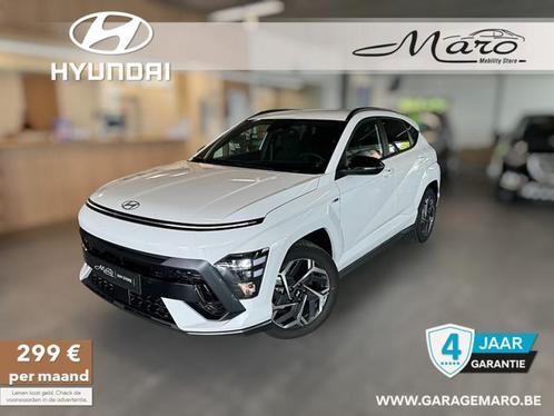 Hyundai Kona 1.6GDi HYBRIDE Feel N-Line | GPS, adap. cruise,, Autos, Hyundai, Entreprise, Kona, Régulateur de distance, Airbags