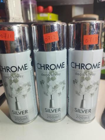 Zilver Chrome spray 0,2L 7euro beschikbaar voor biedingen