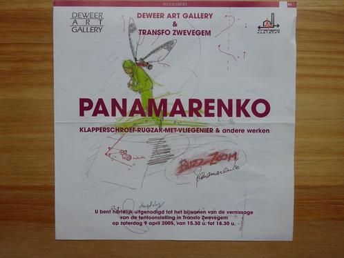 Panamarenko 2000 invitatie /folder Deweer Otegem, Livres, Art & Culture | Arts plastiques, Enlèvement ou Envoi
