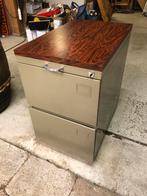 Vintage Armoire classeur avec clé, Ophalen, Zo goed als nieuw