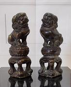 Bronzen Foo-honden., Ophalen of Verzenden, Brons