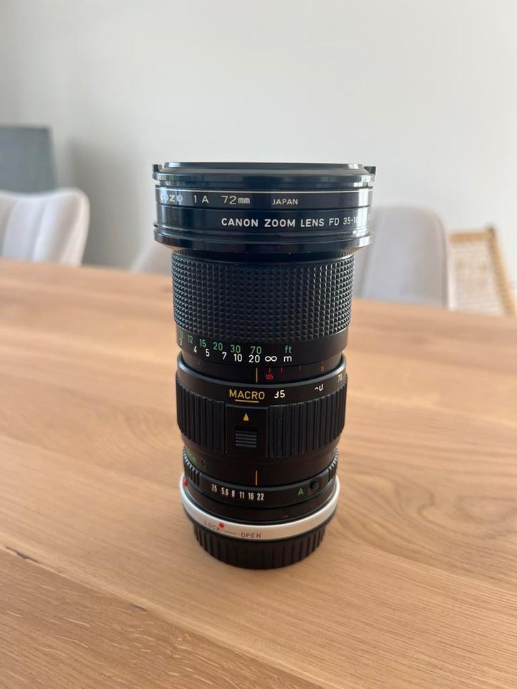 Canon Zoom lens FD 35-105 1:3,5, Audio, Tv en Foto, Foto | Lenzen en Objectieven, Zo goed als nieuw, Zoom, Ophalen