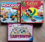 Junior Catan, Monopoly, Labyrinth (Doolhof), Ophalen, Zo goed als nieuw