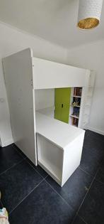 Hoogslaper ikea stuva, Huis en Inrichting, Ophalen, Gebruikt, Eenpersoons, Wit