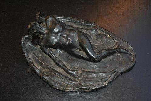 Sculptuur Auguste MULLIEZ stelt Icarus dood terracotta, Antiek en Kunst, Kunst | Beelden en Houtsnijwerken, Ophalen of Verzenden