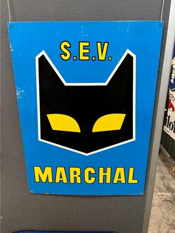Blikken reclame bord van SEV Marchal 80x60cm beschikbaar voor biedingen