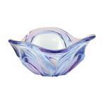 Vintage Murano Schaal Fruitschaal Blauw Paars Glas Sixties, Ophalen of Verzenden